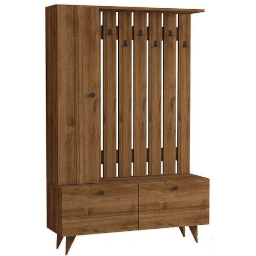 cumpără Mobilă pentru antreu Trendy Lala, Nuc, 112x170x35cm (GTR005929) în Chișinău 