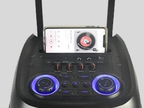 cumpără Boxă portativă Bluetooth Eden Party Speaker ED-1016 with 2 Wireless Microphones 100W, Black în Chișinău 