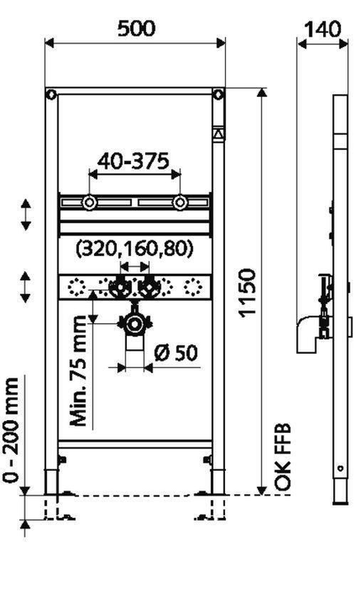 купить Раковина Schell Rama montaj lavoar Montus (030740099) в Кишинёве 