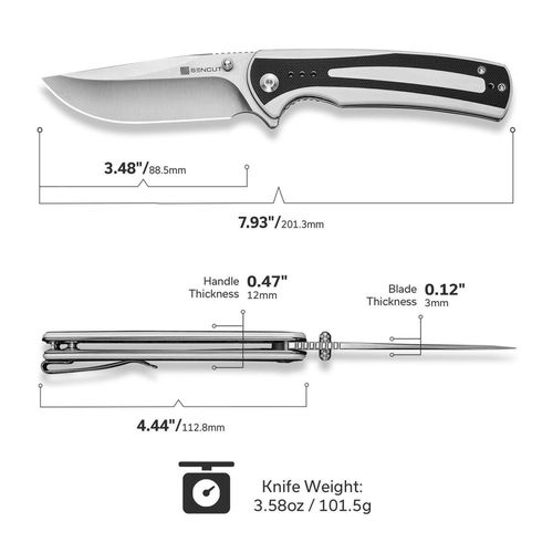 купить Нож походный Sencut S24057-3 Regnator, G10, Liner Lock в Кишинёве 