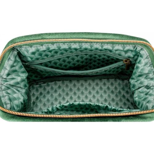 купить Несессер/косметичка Pip Studio 51.274.173 Cooper Cosmetic Purse Small Velvet Quiltey Days Green 19x8.5x12cm в Кишинёве 