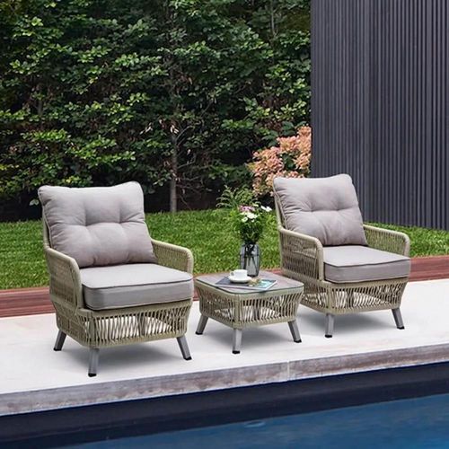 cumpără Mobilier pentru grădină Hydro S Mobilă p/u terasă și balcon Hola Rattan, 2 persoane, Bej în Chișinău 