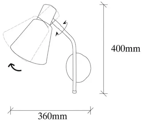 cumpără Candelabru de perete Trendy Lampa de perete Sivani-MR-663 40x14x36cm în Chișinău 