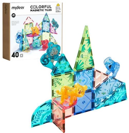 купить Конструктор Mideer CT6399 Set de construcție magnetic Pădurea magică, 40 elem. в Кишинёве 