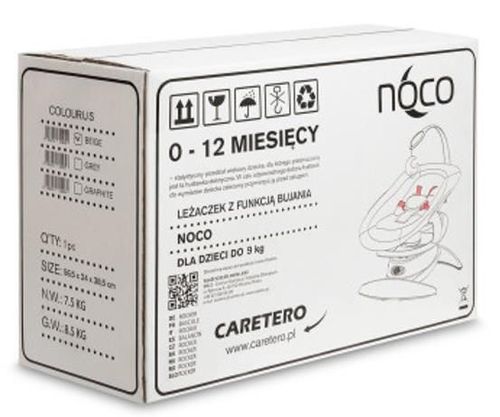 cumpără Leagăn pentru bebeluși Caretero 8010 Noco Beige în Chișinău 