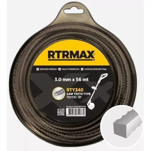 купить Леска для триммера RTRMAX RTY343 витое квадратное сечение 3.3мм/46м в Кишинёве 
