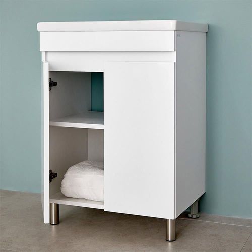 купить Шкаф под умывальник Bayro Trend Duo Soft 650 белый мат в Кишинёве 