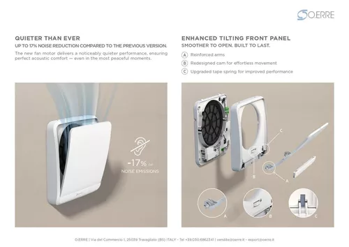 cumpără Recuperator O'ERRE Ghost Active, 25dB, 60m3/h, D.160, 93% în Chișinău 
