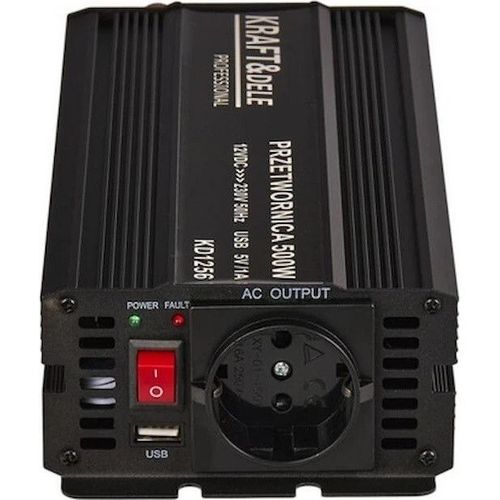 cumpără Invertor auto Kraft&Dele KD1256 12В в 230В 500/1000В în Chișinău 