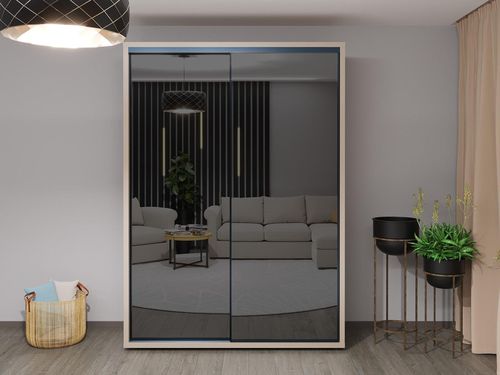 купить Шкаф Bayro Parma Graphite 1600x2250x600 серый камень, купе в Кишинёве 