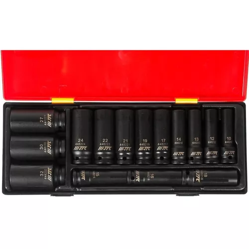 cumpără Set de tubulare, bite, duze JTC JTC-K4151 1/2" ударные головки, глубоких 6 гран. в ложементе (15 ед.) în Chișinău 