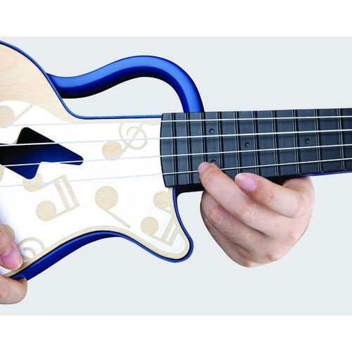 купить Музыкальная игрушка Hape E0625 Chitara Ukulele cu lumini, Albastră в Кишинёве 