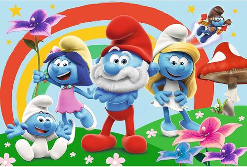 купить Головоломка Trefl 14374 Puzzles 24 Maxi: Smurf day в Кишинёве 