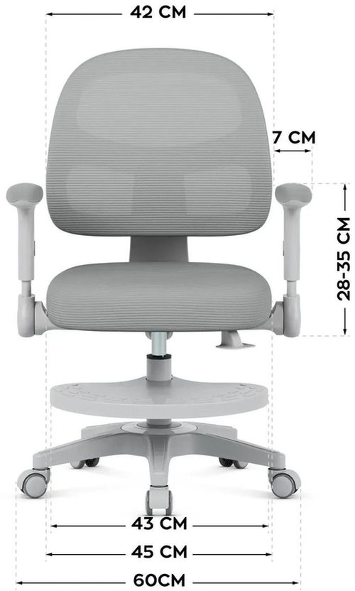 cumpără Fotoliu de birou Mark Adler Junior 5.0 Grey în Chișinău 