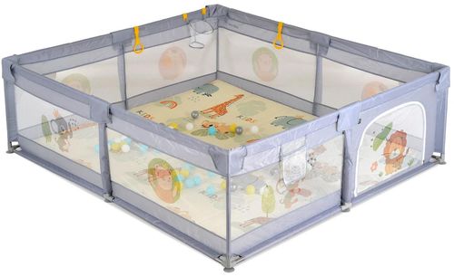 cumpără Țarc Moni GameZone Grey, 120x120cm, 60 bile în Chișinău 