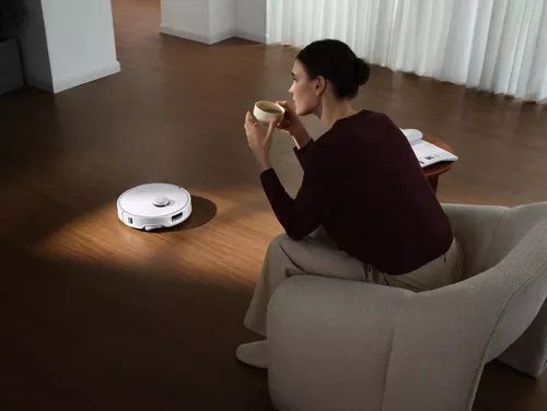 купить Пылесос робот Roborock Qrevo Curv 5A1 White в Кишинёве 