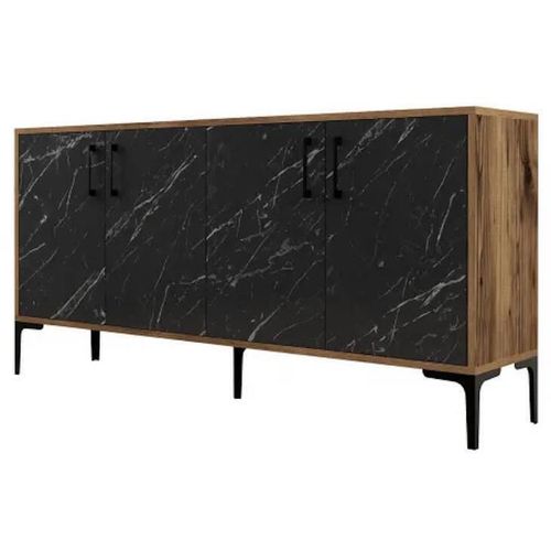 cumpără Casetieră Trendy Kiev 160, Nuc, Marmura Neagra 160x78x35cm în Chișinău 