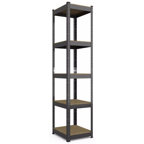 cumpără Raft de depozitare Nex Home Raft metalic Budget 1800x400x400mm, 5 rafturi MDF, antracit în Chișinău 