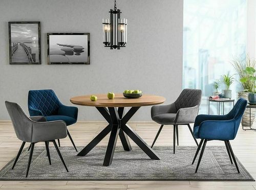 cumpără Scaun Signal Linea velvet czarny stelaz/bl.14 szary în Chișinău 