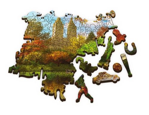 cumpără Puzzle Trefl 20216 Wooden puzzle 500+1. Central Park, Manhattan, New York în Chișinău 