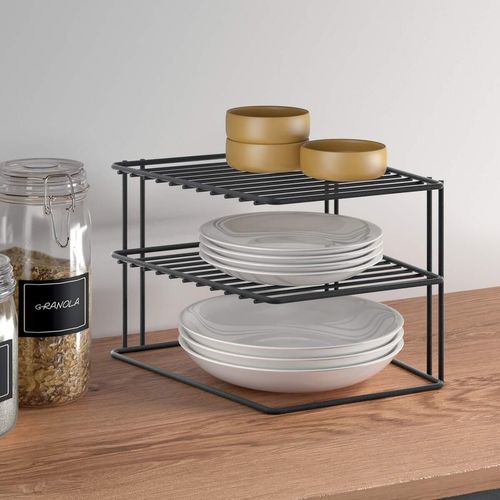 купить Аксессуар для кухни Metaltex 361302003 Raft dublu de colt pentru farfurii Palio Lava в Кишинёве 