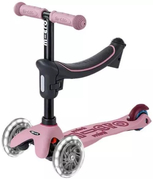 cumpără Trotinetă Micro MMD382 Mini2Grow Deluxe LED 2.0 Dusty Rose în Chișinău 