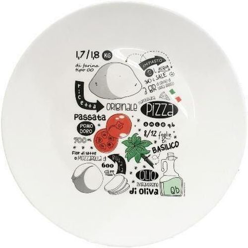 купить Тарелка Promstore 37955 Блюдо для пиццы 33cm Pizza Recipe в Кишинёве 
