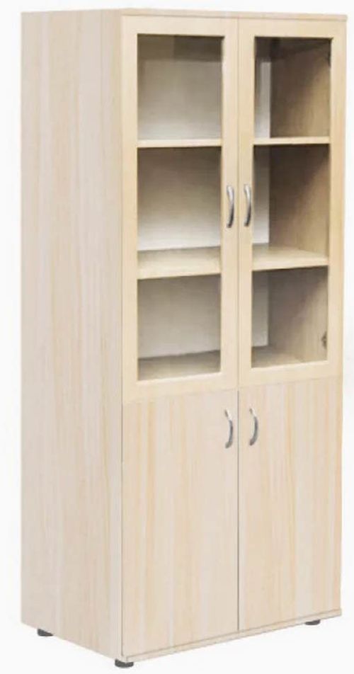 cumpără Dulap de birou Tisam Шкаф книжный со стеклянными дверцами 802х403х1816мм (0641Р) în Chișinău 