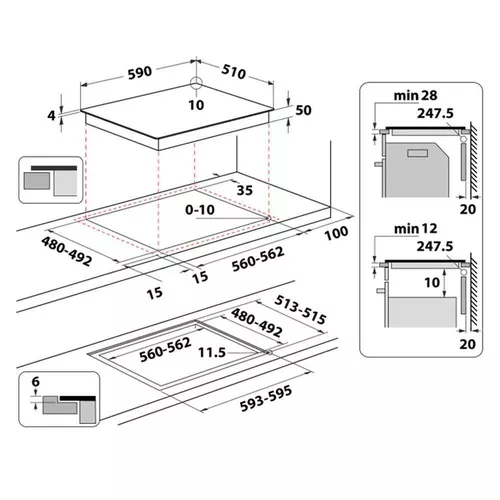 купить Встраиваемая поверхность электрическая Whirlpool WTX6014DCF в Кишинёве 