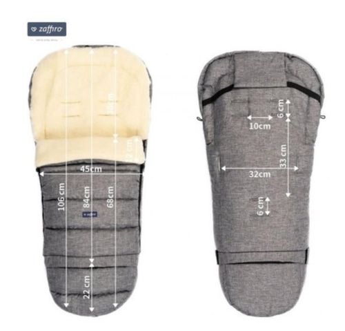 cumpără Accesorii pentru cărucior Zaffiro Спальный Мешок iGrow Wool Melange Gray în Chișinău 