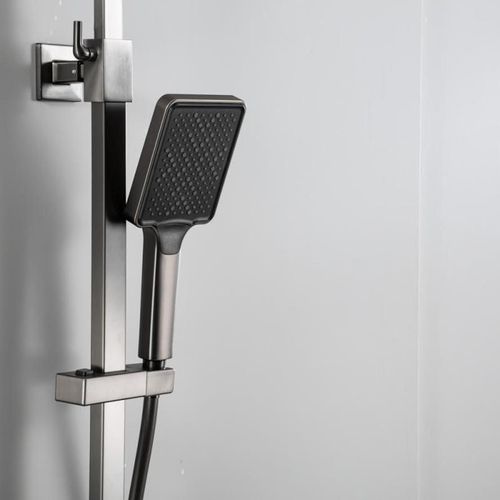 cumpără Panou de duș Frap F 2490-9 cu bara dus Alama Grafit în Chișinău 