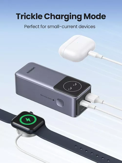 купить Аккумулятор внешний USB (Powerbank) Ugreen 35526B Nexode Flight Approved 12000mAh, Grey в Кишинёве 