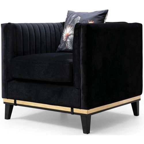 cumpără Fotoliu Trendy Bellino-Negru 85x75x83cm în Chișinău 
