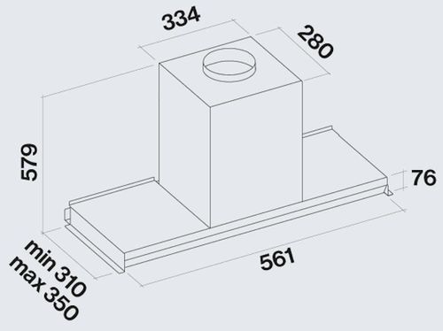 купить Вытяжка Falmec VIRGOLA NRS 60 E.P. Stainless Steel (w/o filter pack) в Кишинёве 