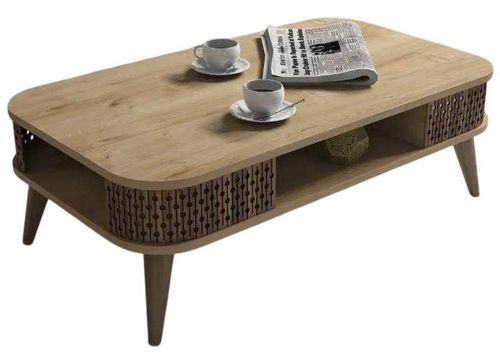 купить Журнальный столик Trendy Эйлюль, дуб 105x34x60 см в Кишинёве 