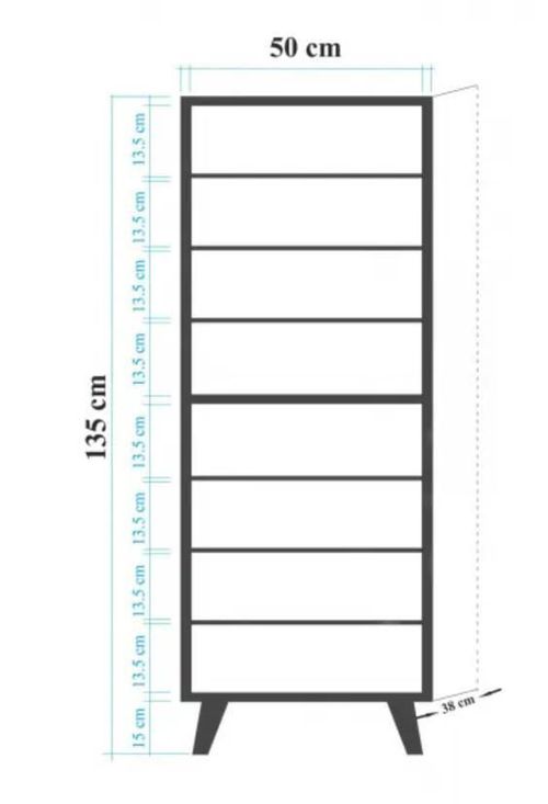 cumpără Raft pentru încălțăminte Trendy Filinta, 723 50x135x38cm în Chișinău 