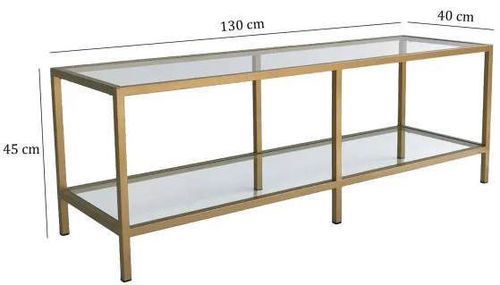 cumpără Comodă TV Trendy Basic Gold TV501 130x45x40cm în Chișinău 