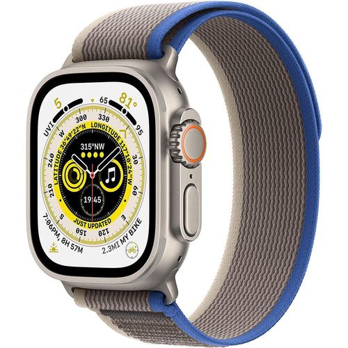 cumpără Ceas inteligent Apple Watch Ultra GPS/Cellular Titanium 49mm Blue/Gray MQFV3 în Chișinău 