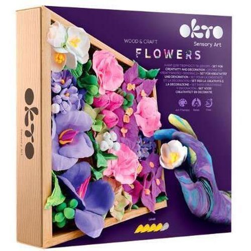 cumpără Set de creație Okto 10013 Set creativ DIY cu plastilină ușoară Flori în Chișinău 