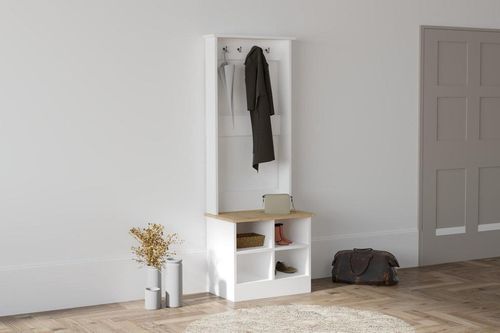 cumpără Mobilă pentru antreu Trendy Mare, SafirAlb, 64x175x43cm (GTR005939) în Chișinău 