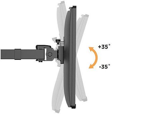 купить Brateck LDT33-C048 Quad Monitors Steel Articulating Monitor Arm, for 4 monitors, Clamp-on, 17"-32", +35 в Кишинёве 