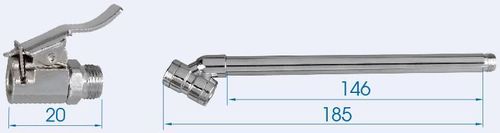cumpără Pistol pneumatic King Tony 9BM2210 пистолет подкачки шин 15 Бар, Φ13x400/ 180 мм în Chișinău 
