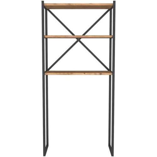 купить Этажерка Bofigo Для стиральной машины, металлический каркас, 66x34x160 см, Дуб (13-03-02) в Кишинёве 