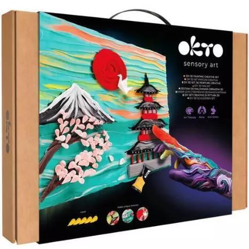 cumpără Set de creație Okto 10042 Tablou 3D cu plastilină ușoară 30x40сm, Japonia în Chișinău 