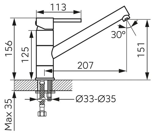 cumpără Bateria bucătărie Ferro FIESTA BFI4G (chiuveta) în Chișinău 