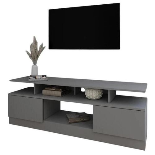 cumpără Comodă TV Smartex (16514) Т9 140cm TV Grafit în Chișinău 