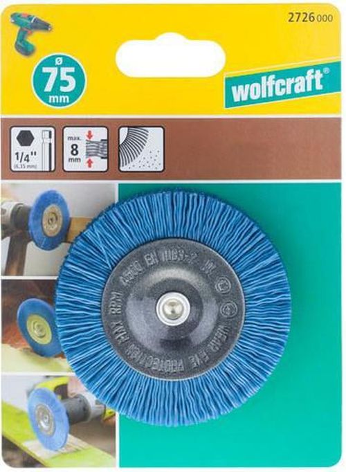 cumpără Set de tubulare, bite, duze Wolfcraft 2726000 Perie disc din sarma de nylon, actiune delicata 75mm în Chișinău 