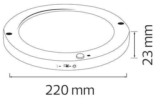 cumpără Corp de iluminat interior Horoz MARTHA-18W, cu senzor de miscare, negru (0LDO-016-060-1018-020) în Chișinău 
