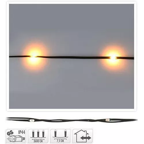 cumpără Ghirlandă Promstore 45890 Огни новогодние Нить 480LED экстра т-бел, 36m зел кабель în Chișinău 