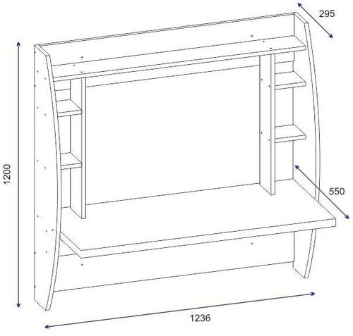 купить Офисный стол Hanah Home Buglem White в Кишинёве 
